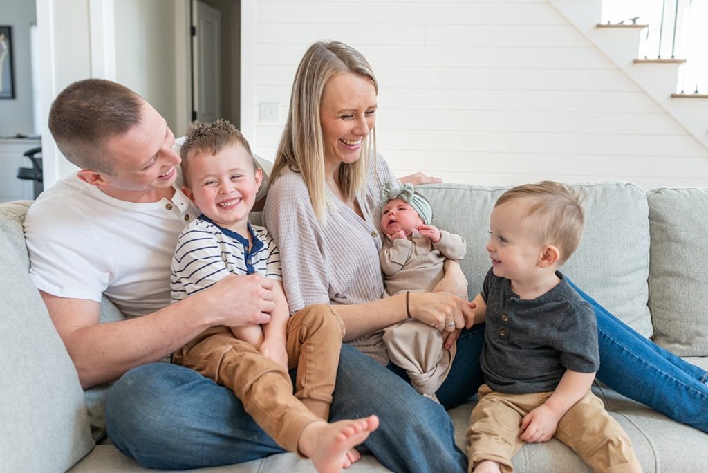 Family Portion of What to Expect at a Newborn Session