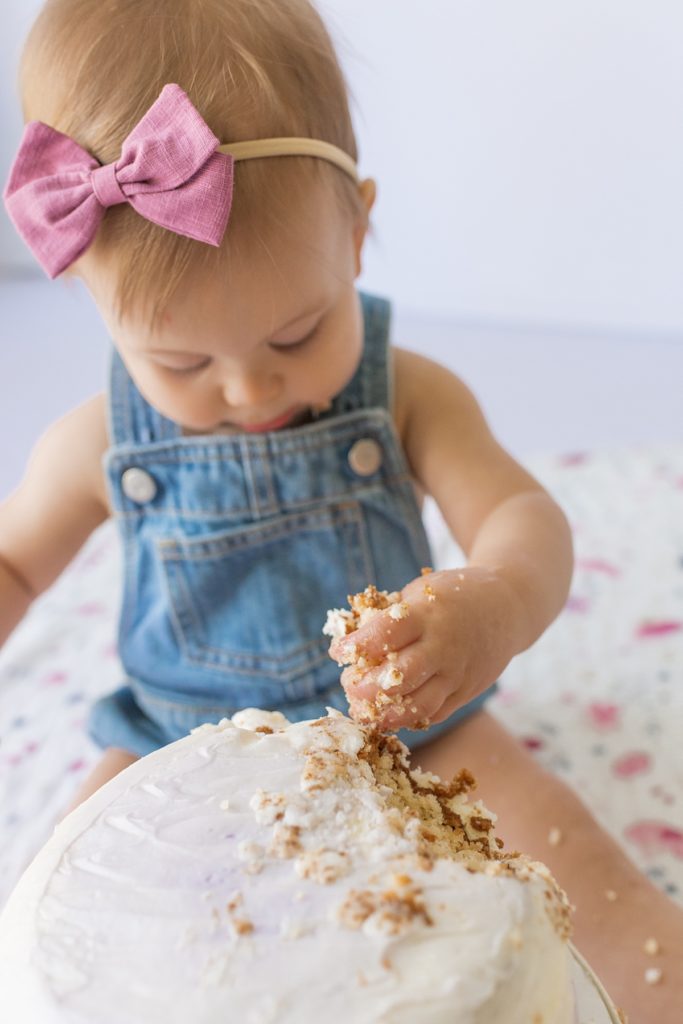 snack to entice kids to try the cake