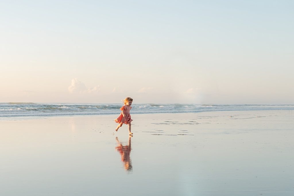 Baby girl beach photo