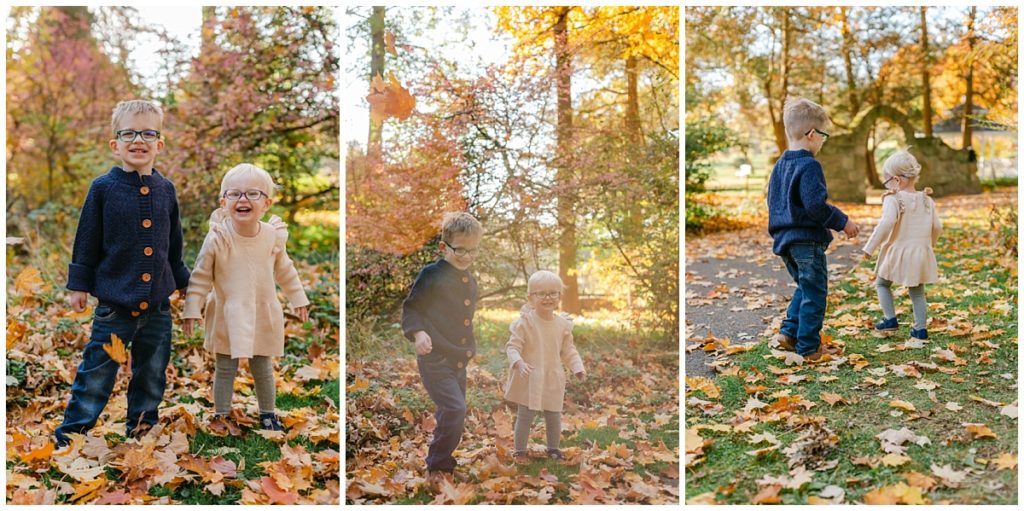 sibling portraits fall session