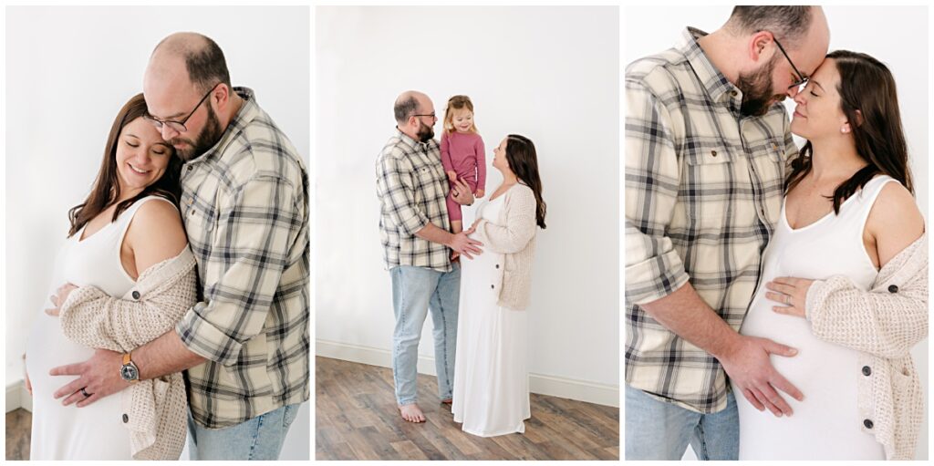 Growing family at Petite Maternity Portrait Session