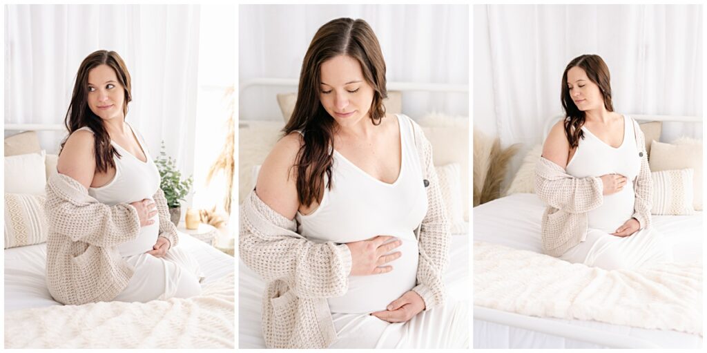 Expecting mama at Petite Maternity Portrait Session