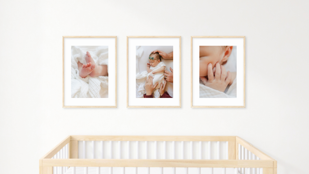 How to Display Your Family Portraits: nursery